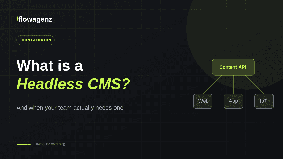 What is a Headless CMS? And When Your Team Actually Needs One