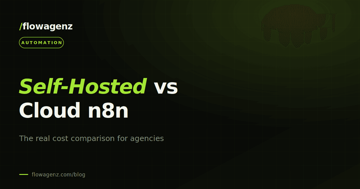 Self-hosted vs cloud n8n: cost comparison for Indian agencies