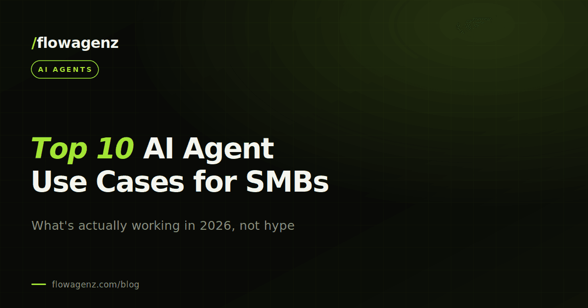 Top 10 AI agent use cases for small businesses in 2026