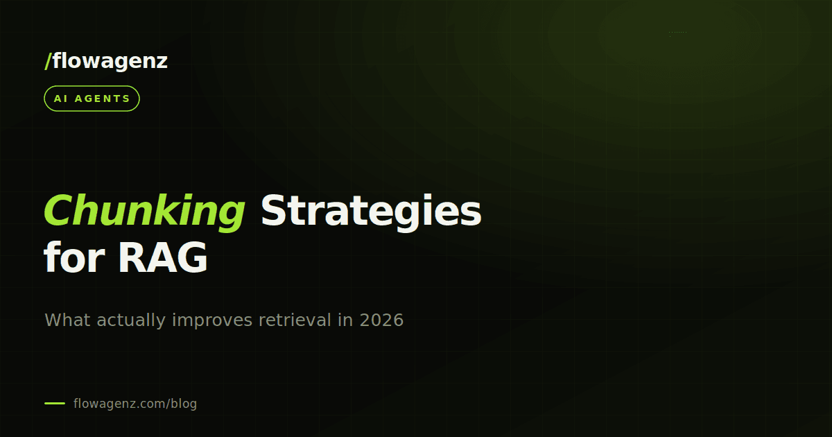 Chunking strategies for RAG: what actually improves retrieval in 2026