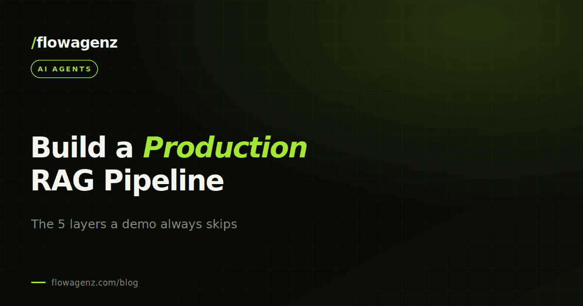 How to build a production RAG pipeline (not just a demo)