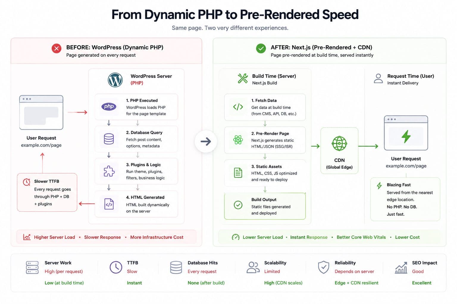 From Dynamic PHP to Lightning-Fast Pre-Rendering