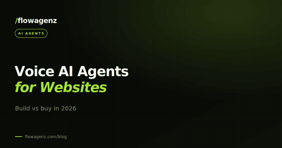 Voice AI agents for websites: build vs buy in 2026