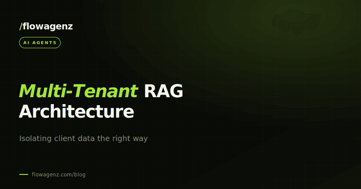 Multi-tenant RAG architecture: isolating client data properly