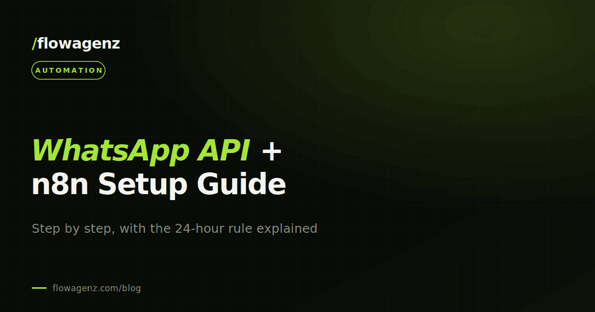 How to connect WhatsApp Business API with n8n (step by step)