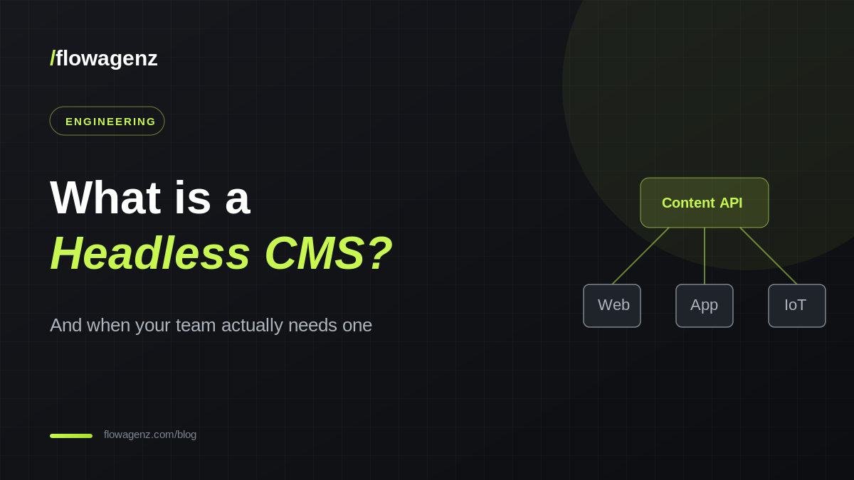 What is a Headless CMS? And When Your Team Actually Needs One