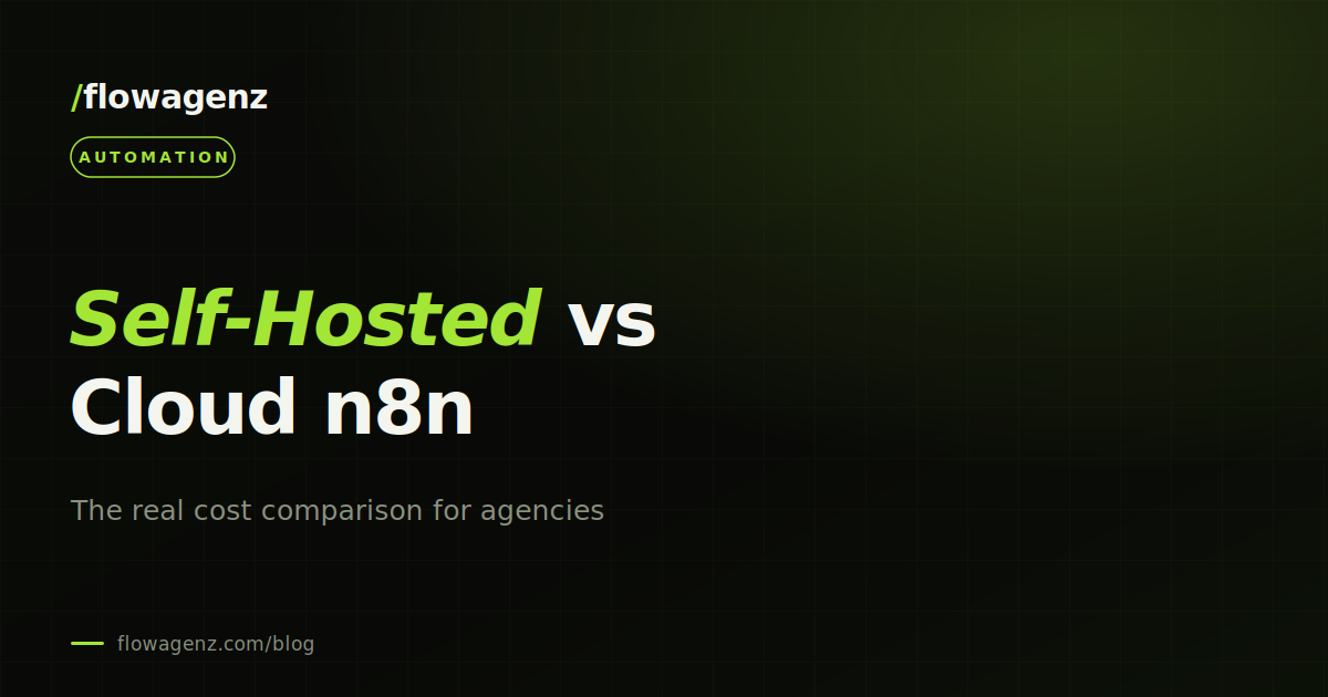 Self-hosted vs cloud n8n: cost comparison for Indian agencies