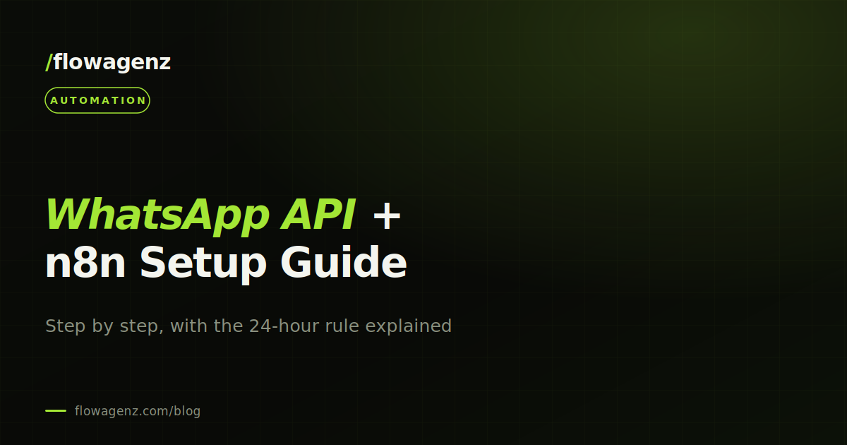 How to connect WhatsApp Business API with n8n (step by step)