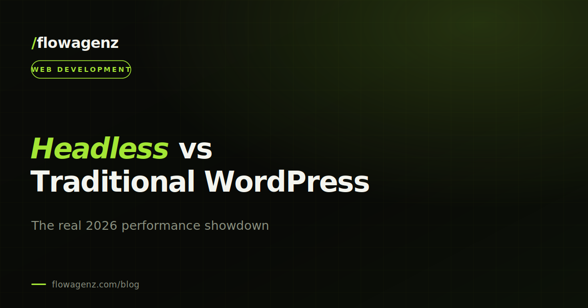 Headless WordPress vs traditional WordPress: performance showdown