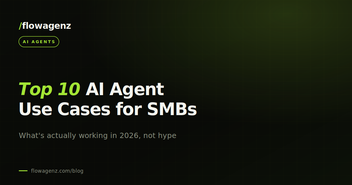 Top 10 AI agent use cases for small businesses in 2026