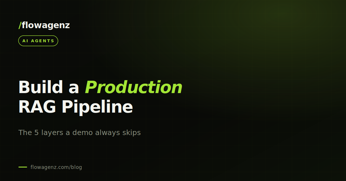 How to build a production RAG pipeline (not just a demo)